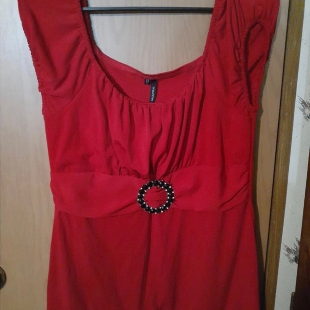 Maurices red blouse size M